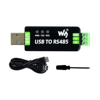 Abbildung von Waveshare Industrial USB to RS485 Converter with Original FT232RL Automatic Transceiving Embedded Protection Circuits Such as Resettable Fuse ESD and TVS Diode