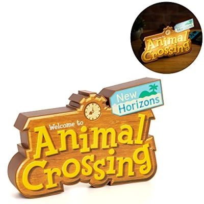 Abbildung von Paladone Animal Crossing Logo Light mit zwei Lichtmodi, offiziell lizenzierte Ware, Kunststoff
