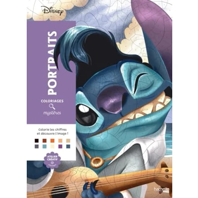 Abbildung von Coloriages mysteres Disney Portraits