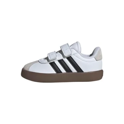 Abbildung von adidas Jungen Unisex Kinder VL Court 3.0 Infants Non Football Low Shoes, Cloud White Core Black Grey One, 24 EU