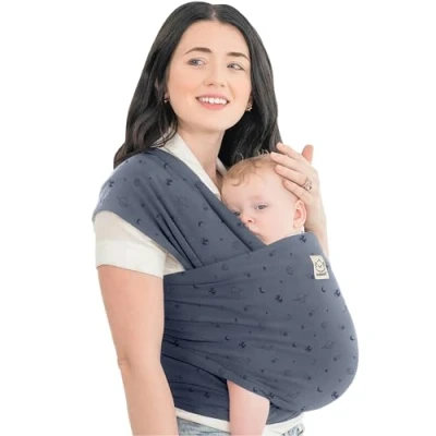 Abbildung von KeaBabies Babytrage Ab Geburt Atmungsaktive Babytragetücher, Neugeborene Geburt, Babytuch Tragetuch Baby Neugeborene, Kleinkind Handfreie Babytrage, Babywickel Träger (Planets)