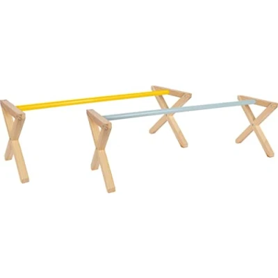 Abbildung von small foot Cavaletti Hindernis Set für Kinder aus Holz, Spring Hürden den Garten, Pferde Fans ab 3 Jahren, 12397