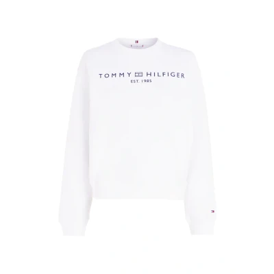 Abbildung von Tommy Hilfiger LOGO Sweatshirt, Damen, Größe: XXS, Optic white
