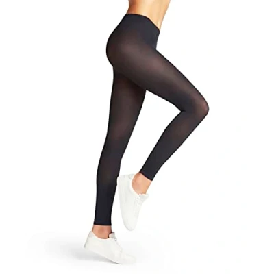 Abbildung von FALKE Damen Leggings Pure Matt 50 DEN W LE halb blickdicht einfarbig 1 Stück, Blau (Marine 6179) neu umweltfreundlich, M
