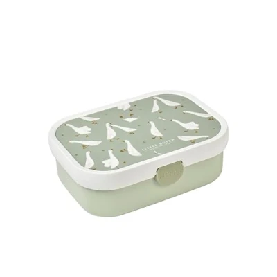 Abbildung von Mepal Brotdose Kinder Little Dutch Bento Box mit Fächern &amp; Gabel Meal Prep Clip Verschluss BPA frei Spülmaschinenfest 750 ml Goose