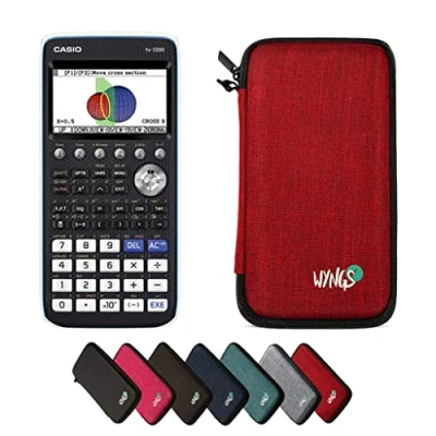 Abbildung von Casio fx CG50 inklusive Schutztasche von WYNGS in Rot Basic Set
