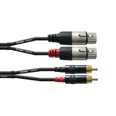 Abbildung von CORDIAL Kabel AUDIO doppelt XLR female/Rca 1,5 m Essentials RCA