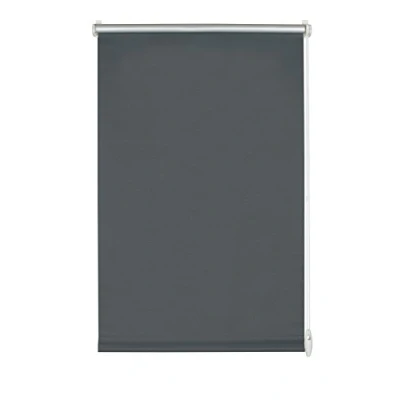 Abbildung von GARDINIA EASYFIX Rollo mit Thermo Rückseite zum Klemmen oder Kleben, Verdunklungsrollo ohne Bohren, Hitzeschutz, Energiesparend, Schiefer, 85 x 210 cm (BxH)