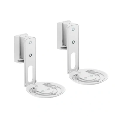 Abbildung von PureMounts Lautsprecher Halterung für Sonos Era 100 2er Set, Wandhalterung mit Kabelmanagement, Schwenkbar +/ 45, Neigbar 0/ 18, 3Kg Tragkraft, weiß