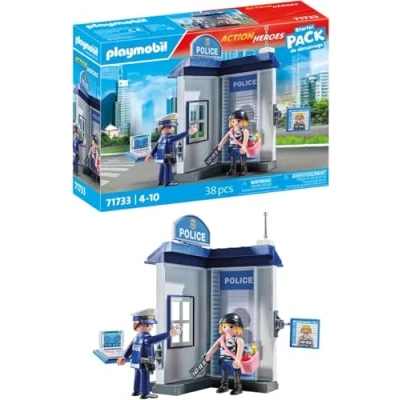 Abbildung von PLAYMOBIL Action Heroes Polizei Ermittlungszimmer Polizeispielzeug Spielzeug für Kinder ab 4 Jahren 71733
