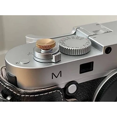 Abbildung von YEWOOP Lf B Metall Messing gerändelt konkave Auslöseknopf kompatibel mit Fujifilm, Hasselblad, Rolleiflex, Nikon Better Balance &amp; Grip Convenience