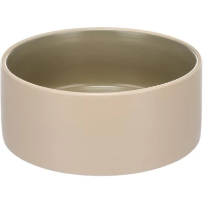 Abbildung von hundenapf Keramik mittelgroße Hunde 800ml rutschfest &amp; stilvoll beige grün Flamingo