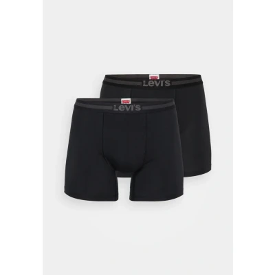 Abbildung von Levi&#039;s MEN Brief 2 PACK Panties, Herren, Größe: Small, Jet black