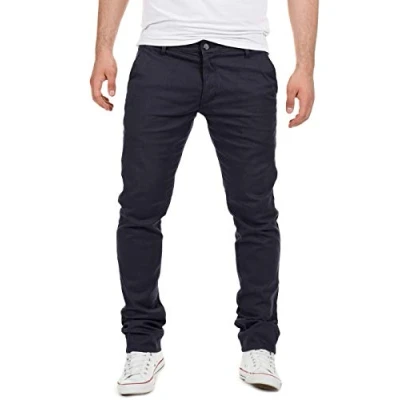 Abbildung von Yazubi Chino Hose Dustin Stretch Herren Chinohose Männer Jeans, Blau (Night Sky 4R193924), W34/L32