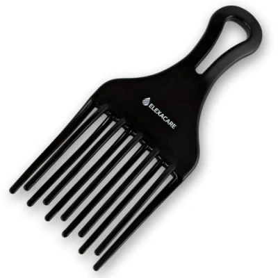 Abbildung von ELEXACARE Stylingkamm Afrokamm Grobzinkiger Finger Styler Kamm für Locken und lockige lange Haare