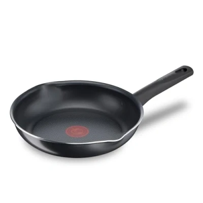 Abbildung von Tefal B56404 Day by On Bratpfanne 24 cm Antihaftbeschichtung Thermo Signal für alle Herdarten AUßER Induktion tiefe Form Aluminium Schwarz