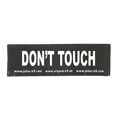 Abbildung von JULIUS K 9 162LR G 27690 Klettaufschrift, Don&#039;t Touch, schwarz