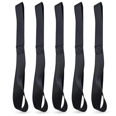 Abbildung von toolmate® 5X Zurrschlaufen Schlaufen 30 cm Doppelschlaufen Rundschlinge Halteband zur Befestigung bei Transport Motorrad, Ladungssicherung