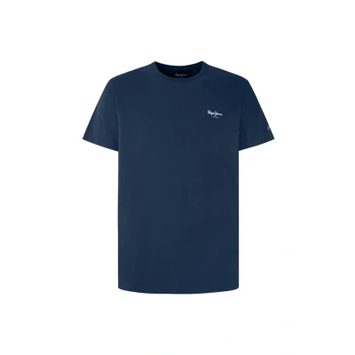 Abbildung von Pepe Jeans Original Tshirt basic, Herren, Größe: Medium, Dark blue