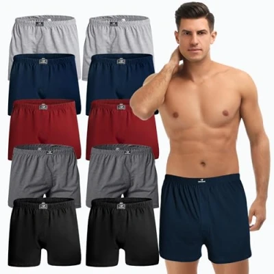 Abbildung von SGS 6 10 Pack Unterhosen Mann Herren Boxershorts Men (5/M, 6.stück Schwarz)