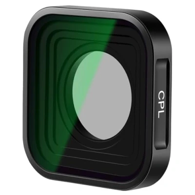 Abbildung von NEEWER CPL Filter kompatibel mit GoPro Hero 9/10/11/12/13, Polarisationsfilter, Action Kamera Zubehör, Verbessert Farbe und Farbklarheit, Gebrauchsfertig, reduziert Blendung, keine Vignettierung FL 77