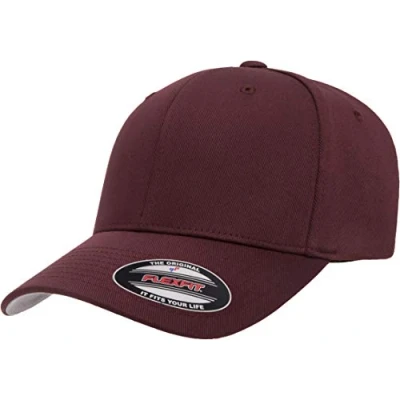 Abbildung von Flexfit Herren Men&#039;s Athletic Baseball Fitted Cap Taillierte Baseballkappe, Kastanienbraun, L/XL