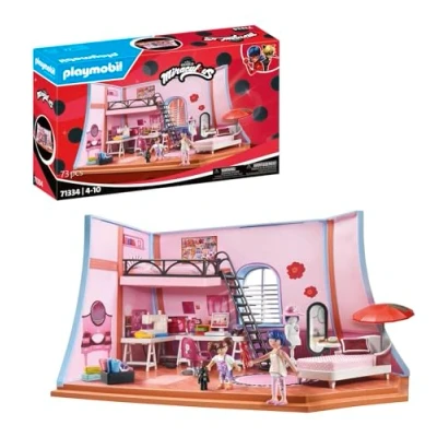Abbildung von PLAYMOBIL Miraculous 71334 Miraculous: Marinettes Loft, bunter Spielspaß inklusive Marinette, Manon und Zubehör, Abenteuer mit Ladybug, detailreiches Spielzeug für Kinder ab 4 Jahren