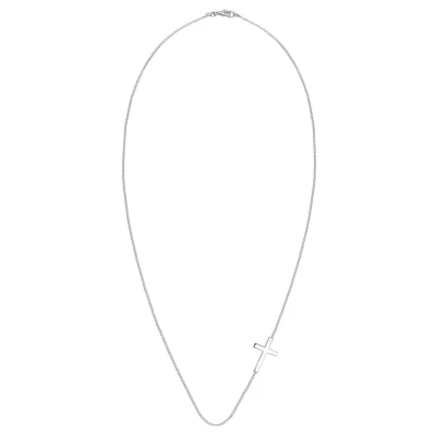 Abbildung von Elli Cross Basic Halskette silvercoloured, Damen, Größe: 45, Silver coloured