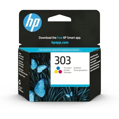 Abbildung von HP 303 (T6N01AE) Original Druckerpatrone Farbe für ENVY 6200, 7100, 7134, 7220e, 7221e, 7224e, 7800, 7900e Tango Printer, Tricolor