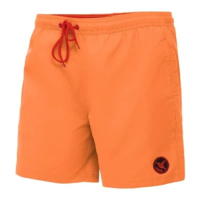 Abbildung von Ladeheid Badehose Herren Bequeme Badeshorts Lang mit Seitentaschen und Schnürchen, Netzfütterung Perfekt für Sommer, Strand Schwimmbad LA40 128 (Orange, L)