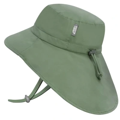 Abbildung von Jan &amp; Jul Sonnenhut für Kleinkinder mit breiter Krempe und verstellbarem Riemen (M: 6 24 Monate, Juniper Green)