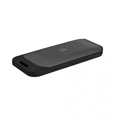 Abbildung von Corsair EX100U 2TB Tragbares USB Type C Datenspeicherlaufwerk Ultraschnellen für jeden PC/Mac/Konsole, Gen2 x2, Plug and Play, Lieferumfang enthalten und A Kabeln Schwarz