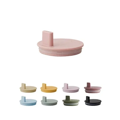 Abbildung von Design Letters Deckel für Baby und Kinder Persönliche Eco Becher (Nude) BPA frei BPS frei, Spülmaschinenfest, Dicht schließender Deckel, leicht, 27 g.