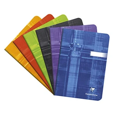 Abbildung von Clairefontaine 63686C Heft (DIN A5, liniert, 90g, 48 Blatt) 1 Stück farbig sortiert
