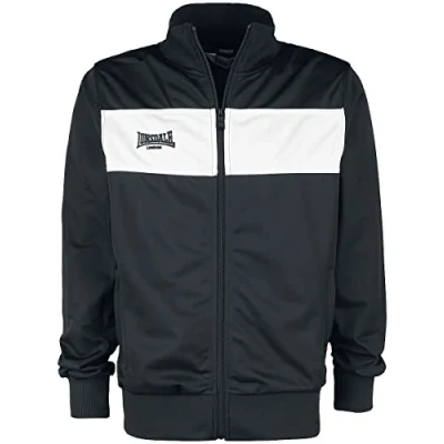 Abbildung von Lonsdale Herren Trainingsjacke schmale Passform ALNWICK, Black/White, XL