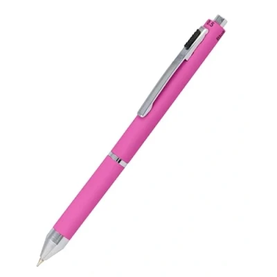 Abbildung von 𝗢𝗡𝗟𝗜𝗡𝗘 Multipen 4 in 1 Kugelschreiber &amp; Bleistift Multifunktionsstift Metall I 3x Minen blau, schwarz und rot, 1x Druckbleistift Mine inkl. Radiergummi, Farbe pink