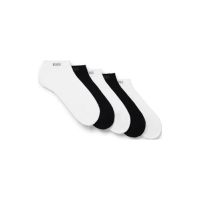 Abbildung von BOSS 5 PACK Socken, Herren, Größe: 43 46, White/black