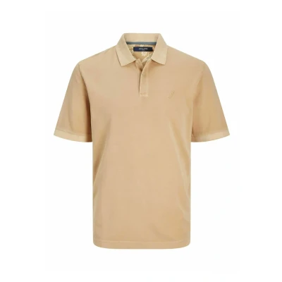 Abbildung von Jack &amp; Jones Premium Einfarbig Poloshirt, Herren, Größe: Small, Sand