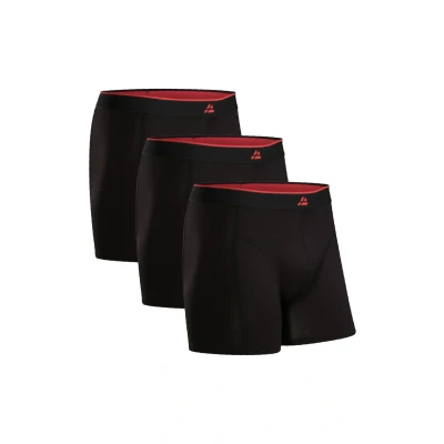 Abbildung von Danish Endurance 3 PACK Ultrasoft Boxershorts, Herren, Größe: Small, Black