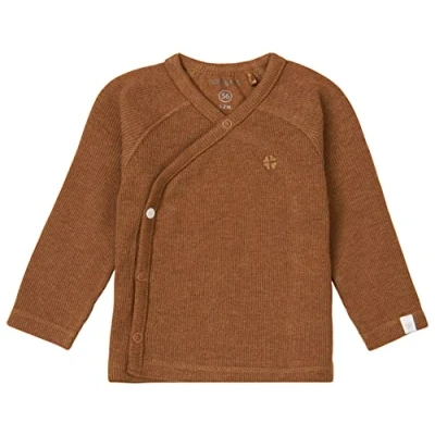Abbildung von Noppies Baby Unisex U Tee Overlap ls Rib Nanyuki T Shirt, Chipmunk Melange N091, 68