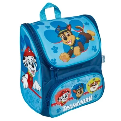 Abbildung von Scooli CUTIE Vorschulranzen Paw Patrol Hauptfach und Vortasche gepolsterte Träger Rücken Ideal für Kinder ab 3 Jahren