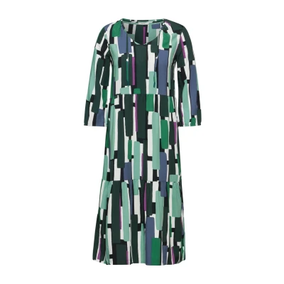Abbildung von Cecil Bedrucktes MIDI Freizeitkleid, Damen, Größe: Small, Grün