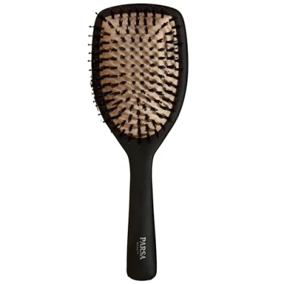 Abbildung von PARSA Beauty Professional Wirkstoffbürste Keratin + Biotin (Paddlebürste) Haarbürste zum Glätten und Pflegen lockiges Haar langes