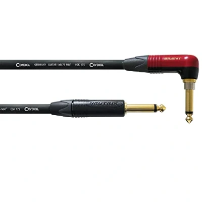 Abbildung von CORDIAL Kabel Gitarre jack recht/abgewinkelt Silent 6 m INSTRUMENT Peak