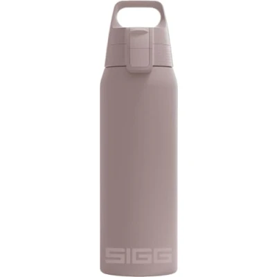 Abbildung von SIGG Isolierte Trinkflasche Thermosflasche Shield Therm One Dusk kohlensäurehaltige Getränke Auslaufsicher Spülmaschinenfest BPA frei 90% recycelter Edelstahl warmes Grau 0,75L