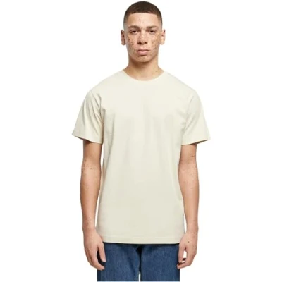 Abbildung von Build Your Brand Herren T Shirt Round Neck, Männer Basic mit Rundhalsausschnit, Regular Fit, Baumwolle, Sand, L