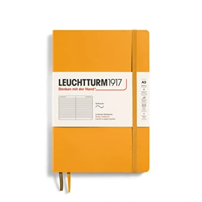 Abbildung von LEUCHTTURM1917 363404 Notizbuch Medium (A5), Softcover, 123 nummerierte Seiten, Rising Sun, liniert