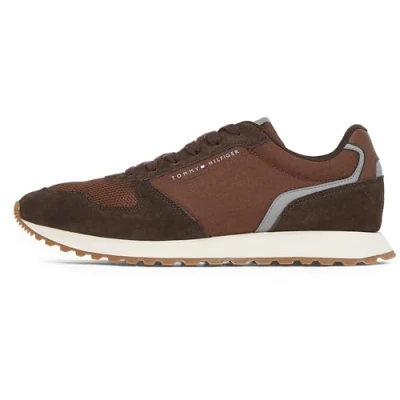 Abbildung von Tommy Hilfiger NEW Runner FLAG Sneaker low, Herren, Größe: 44, Ebony brown Schuhe