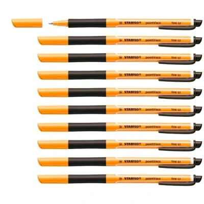 Abbildung von Tintenroller STABILO pointVisco 10er Pack schwarz