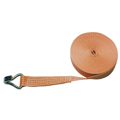 Abbildung von Kerbl Ratschenzurrgurt mit Spitzhaken Losende Orange 7,6 m (Maße 50 mm x m, Zugkraft 4000 kg, ohne Ratsche) 37145